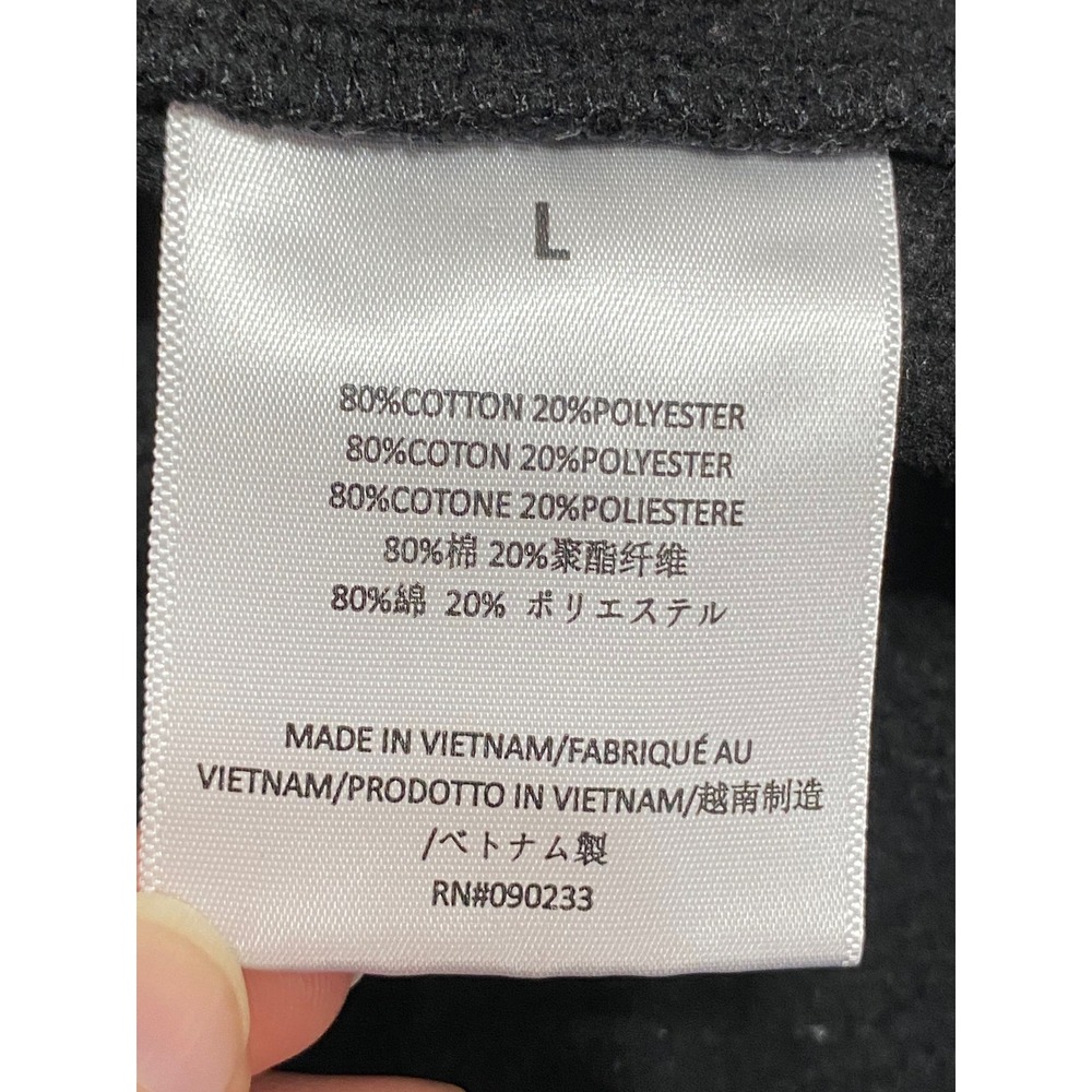 Fear of God Essentials Mens Sweat Shorts‎ Black Charcoal Grey Logo Size Large - Picture 3 of 11
